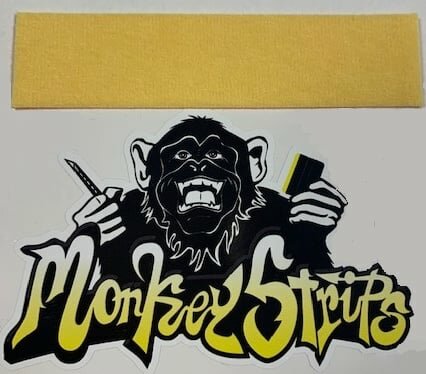 MonkeyStrips &ndash; Geel (Rakelvilt) 10cm